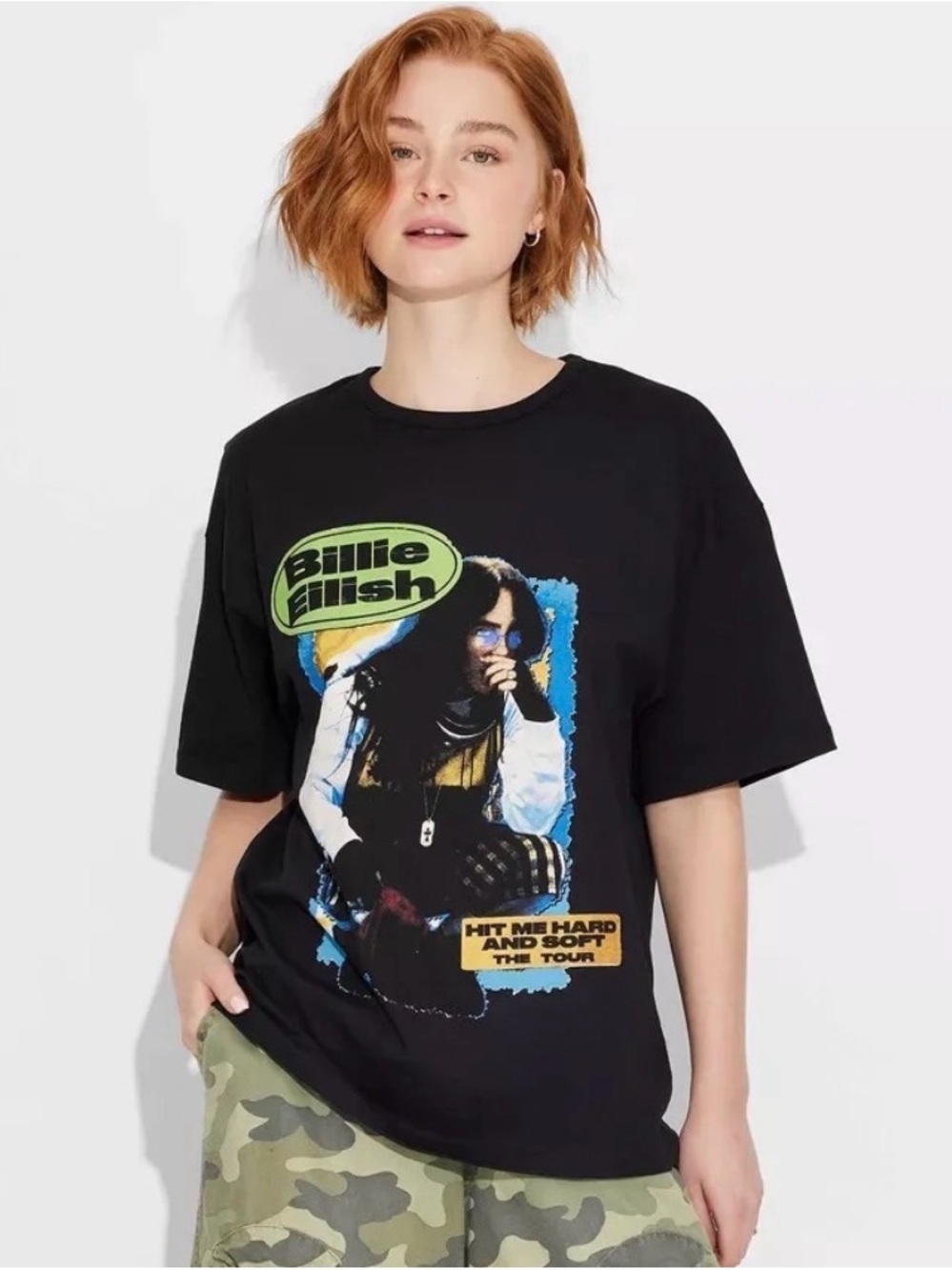 Billie Eilish™ Black Graphic Short Sleeve Tee